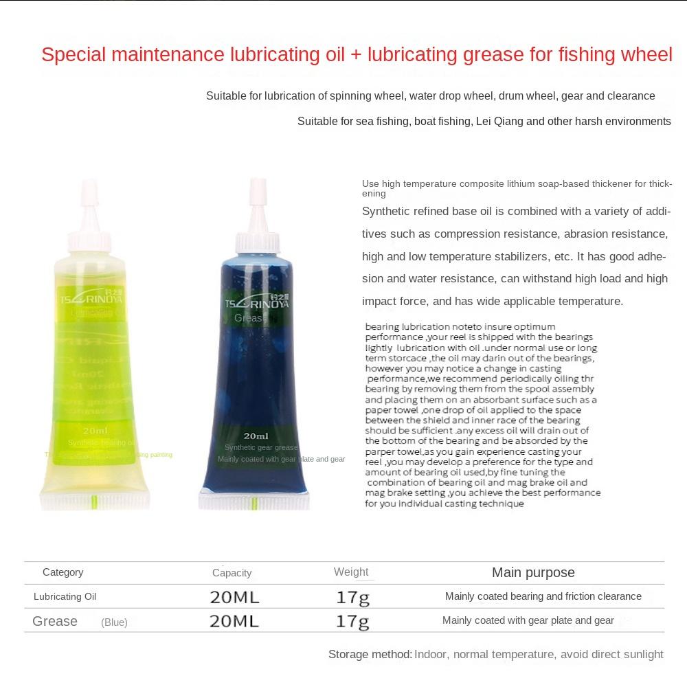 Reel Lubricant - 1 zestaw: smar do kołowrotków wędkarskich,