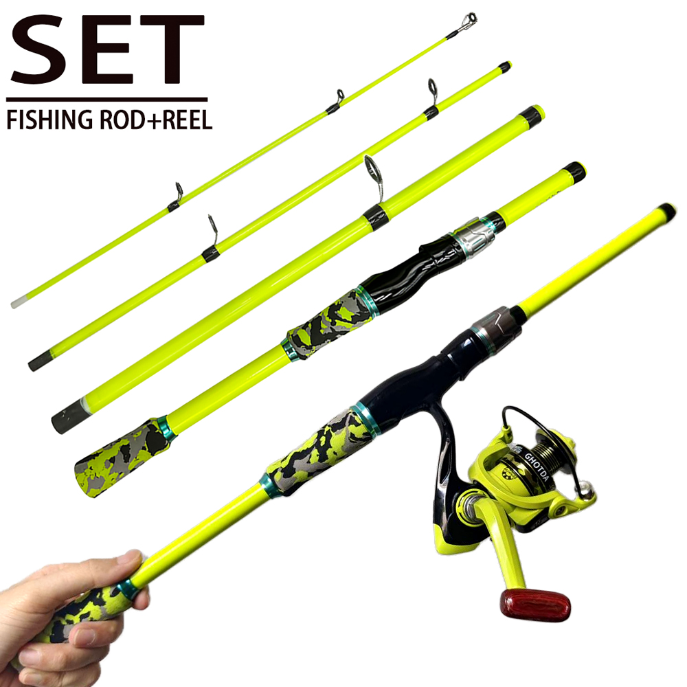 Spincast Reel - Zestaw wędkarski do spinningu 1.8m 2.1m