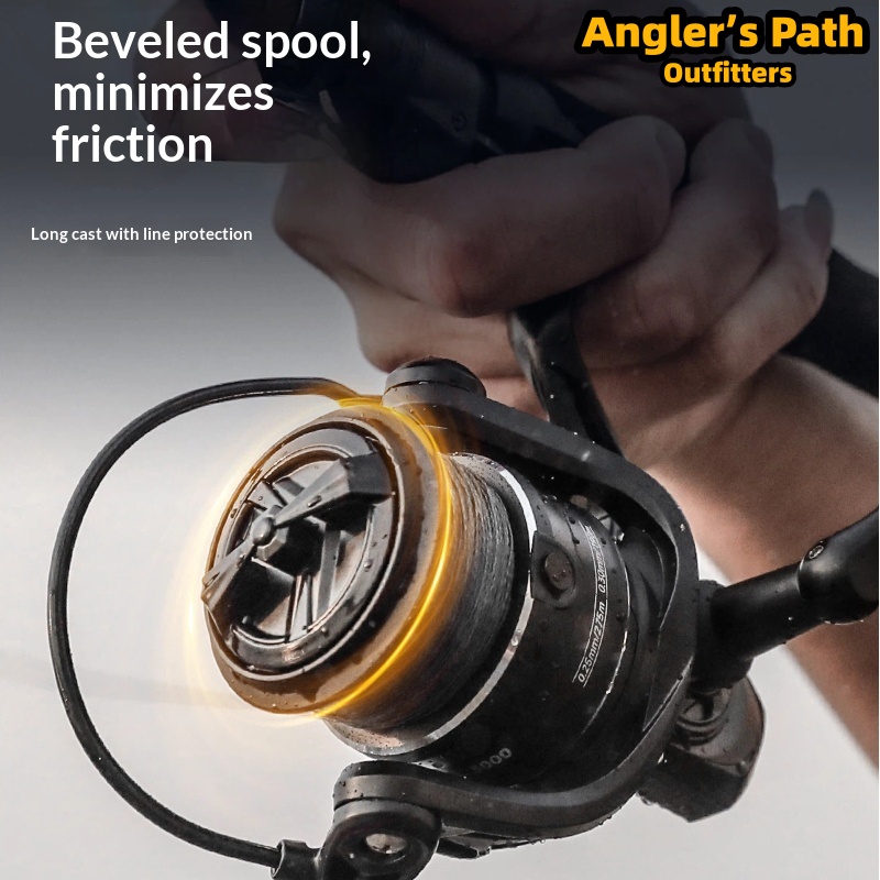 Ice Fishing Reel - Kołowrotek spinningowy M1Pro z gładką metalową