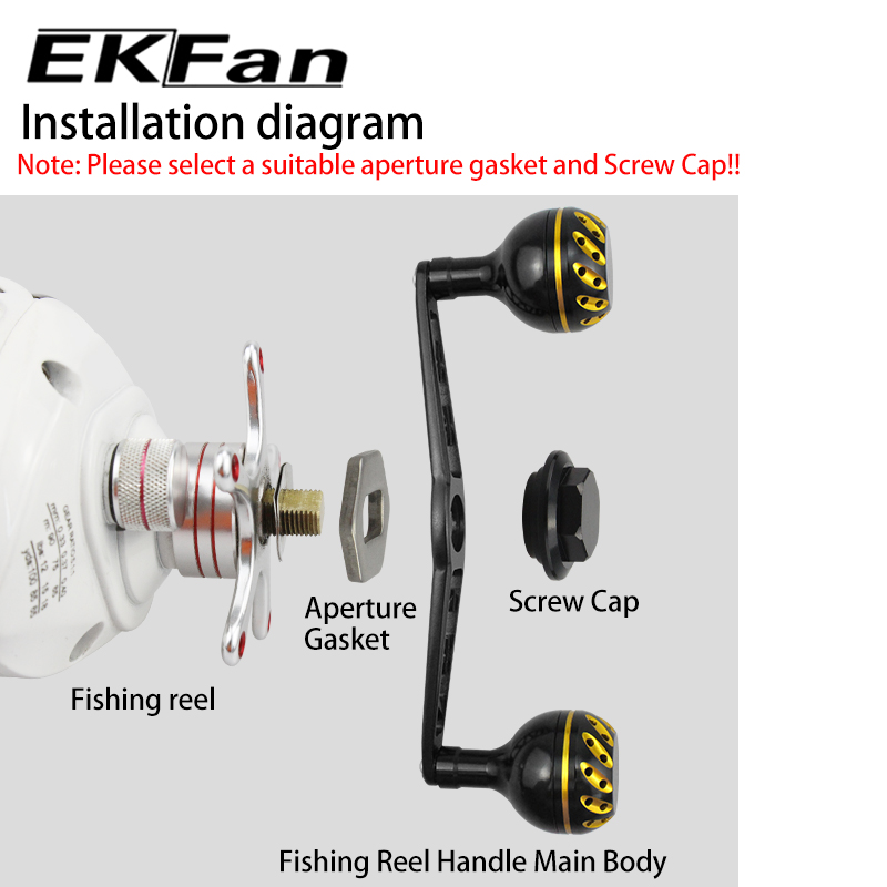Fly Reel - EKfan 130MM Rączka do kołowrotka castingowego