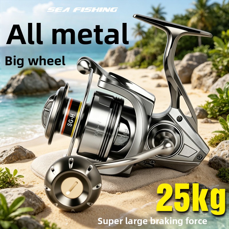 Ice Fishing Reel - Wysokiej jakości, w pełni metalowe kołowrotki